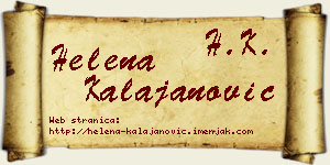 Helena Kalajanović vizit kartica